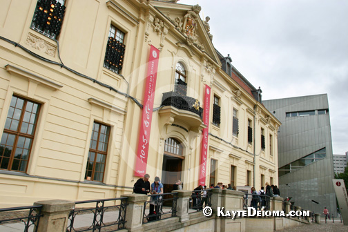 The original Baroque building from the Berlin Museum is now the entrance to the Jewish Museum Berlin, Germany.