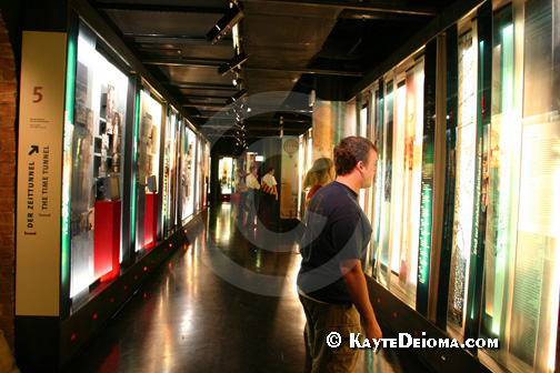 The Time Tunnel at the Story of Berlin, Germany.