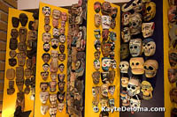 Hundreds of masks from across Mexico are on display at the Mexican Folk Art Museum in Cancun.