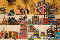 The toy exhibit at the Mexican Folk Art Museum.