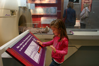 Sarah operates the MRI machine at the GReat Lakes Science Center.