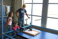 Derick, Becca and Sarah at the Great Lakes Science Center.