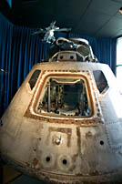 Apollo Command Module used on Skylab 3, on display at the NASA Glenn Research Center in Cleveland.