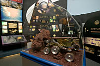 A model of the Mars Rover, Sojourner on exhibit at the NASA Glenn Research Center.