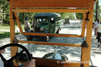 Historic vehicles will drive you around Greenfield Village.