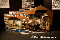 A model of the Roxy theatre in New York