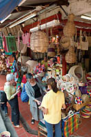 Folk art at Artesanias Carmen, booth 1505 on the patio at Mercado Libertad, Guadalajara, Mexico.