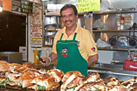 La Torta Loca at Mercado Libertad (San Juan de Dios), Guadalajara, Mexico.