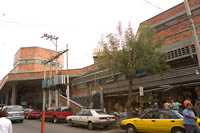 The north side of Mercado Libertad (San Juan de Dios) in Guadalajara, Mexico.