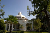The gazebo inside the hacienda grounds at Mundo Cuervo is used for special events.