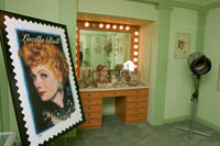 The "Redheads Only" make-up room in the Max Factor exhibit at the Hollywood History Museum. Š Kayte Deioma