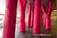 The Lipstick Forest at the Montreal Palais des Congrčs. Š Kayte Deioma