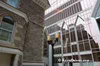 The rectory of Christ Church Cathedral next to the KMPG Tower built to complement the cathedral. Š Kayte Deioma