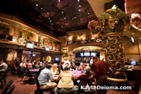 The poker room at Harrah's Casino