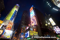 Broadway through Time Square, New York, NY