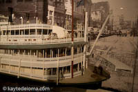 A model of the SS Capitol at the River Music Experience
