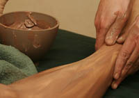 The Golden Center Chocolate Mole Mud Wrap is designed to restore balance.