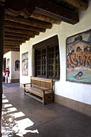 Courtyard of the Museum of Fine Arts, Santa Fe, NM.