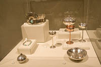 Silver work by Joe H. Quintana at the Museum of Indian Arts and Culture, Santa Fe, NM
