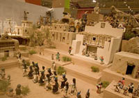 "Pueblo Feast Day" display in the Girard Wing of the Museum of International Folk Arts, Santa Fe, NM