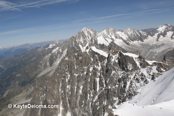 Overlooking the Mer du Glace