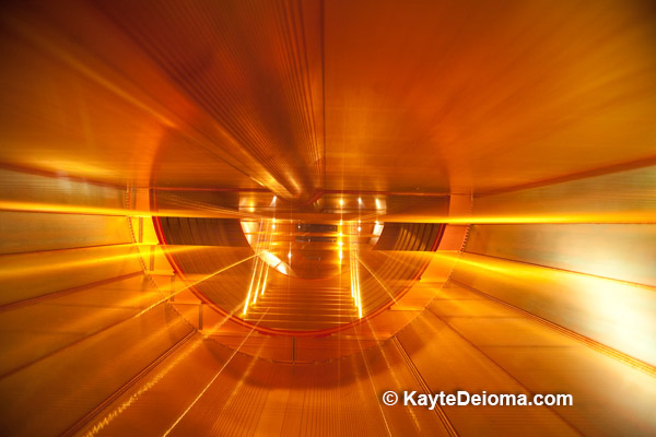 A representation of the inside of a particle accelerator at CERN, (Conseil Européen pour la Recherche Nucléaire), the European Organization for Nuclear Research, Geneva, Switzerland