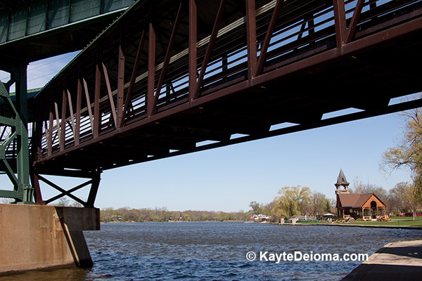 The Fox River in St. Charles, IL